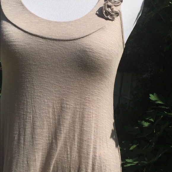 Beige Sleeveless Tunic Top Size Large - Picture 5 of 7